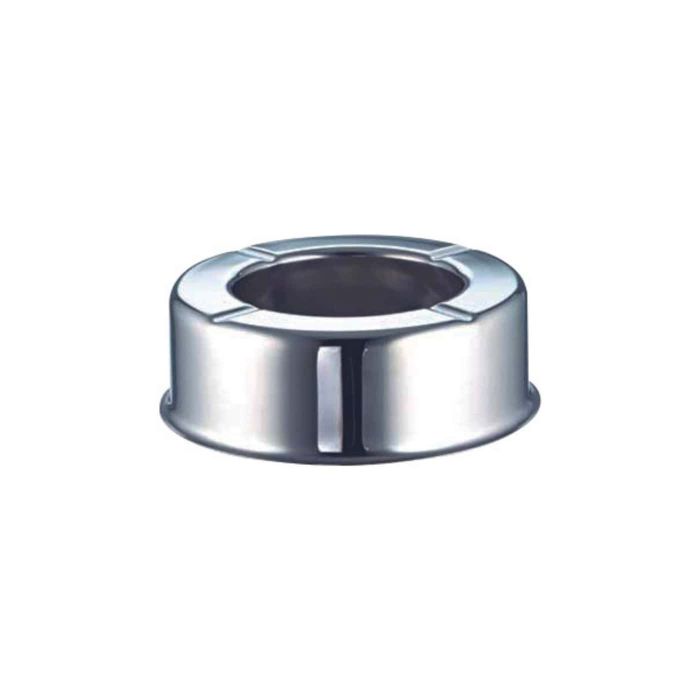 Ceneriera tonda in acciaio inox 18/10. Ø14x5.5 cm