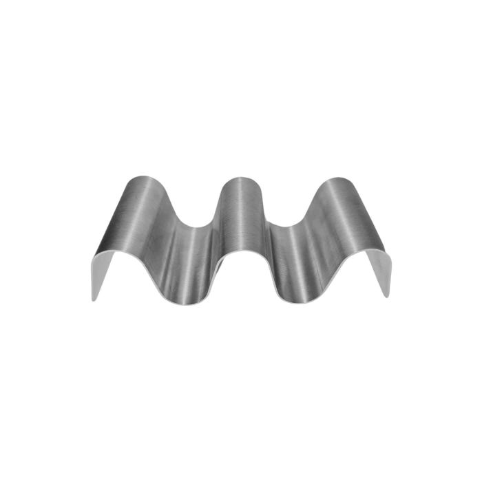 Porta Tacos Onda in acciaio inox 18/10. 14.5x6x3.5 cm