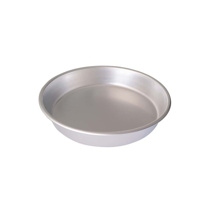 Teglia tonda in alluminio con bordo alto, h.5 cm