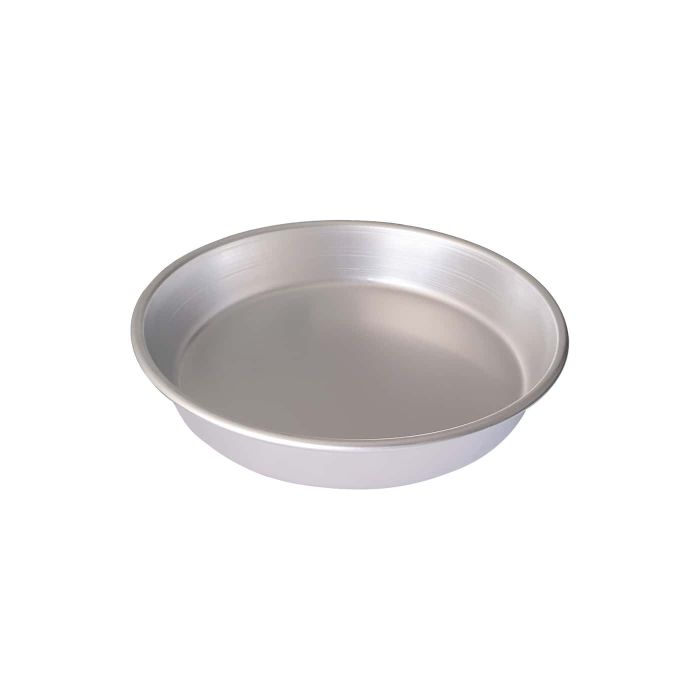 Teglia tonda in alluminio con bordo alto, h.6 cm