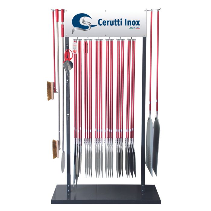 Espositore porta pale ed accessori per pizzeria