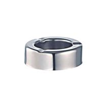 Posacenere tondo in acciaio inox 18/10. Ø10x3.5 cm