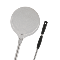 Pala a sfornare in acciaio inox 18/10 con manico scorrevole grigio