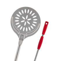 Pala a sfornare forata in acciaio inox 18/10 con manico scorrevole