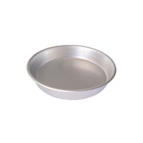 Teglia tonda in alluminio con bordo alto, h.6 cm