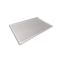 Vassoio rettangolare. alluminio. microforato Ø2 mm/passo 3.5 mm