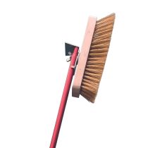 Spazzola rettangolare setole in ottone con manico in alluminio anodizzato e raschiatore