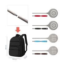 Pizza shovel removable version for travel backpack